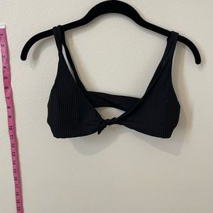 Vitamin A Swim black bikini set. Lou top, Luciana bottom